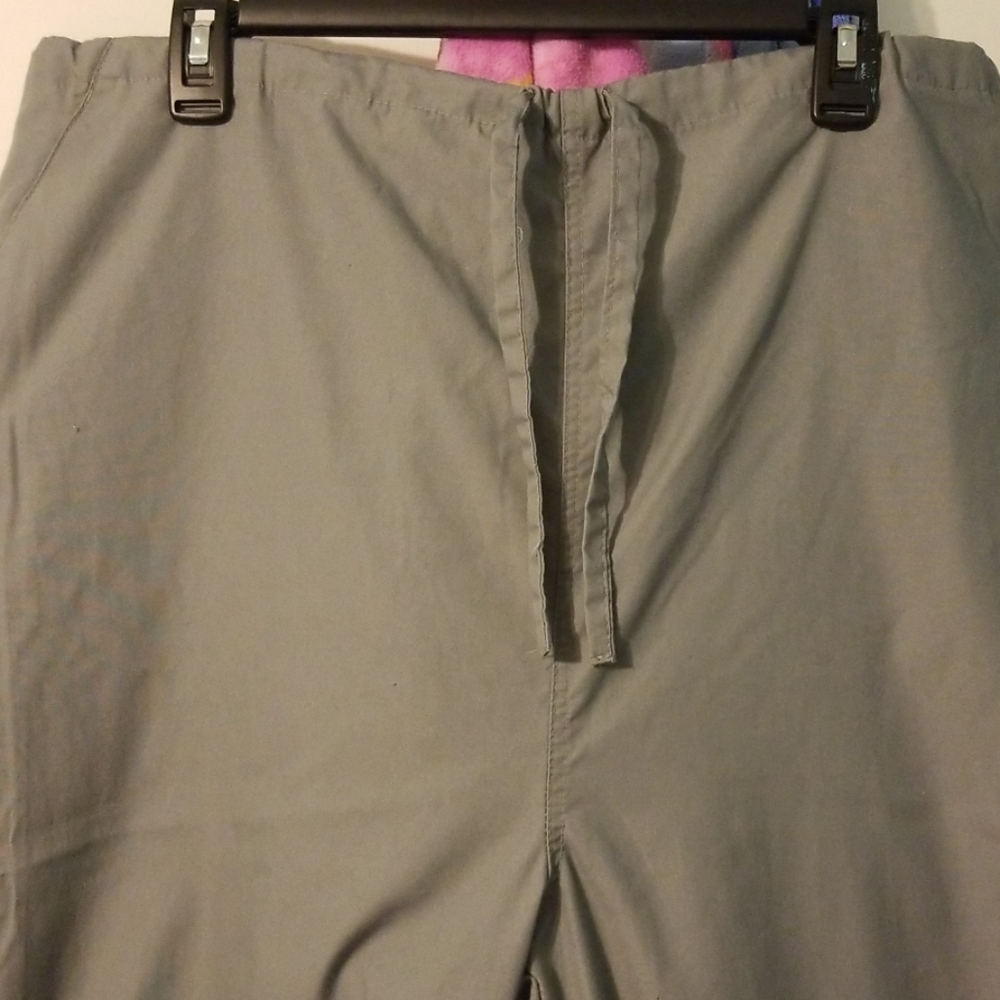 Gray scrub pants
